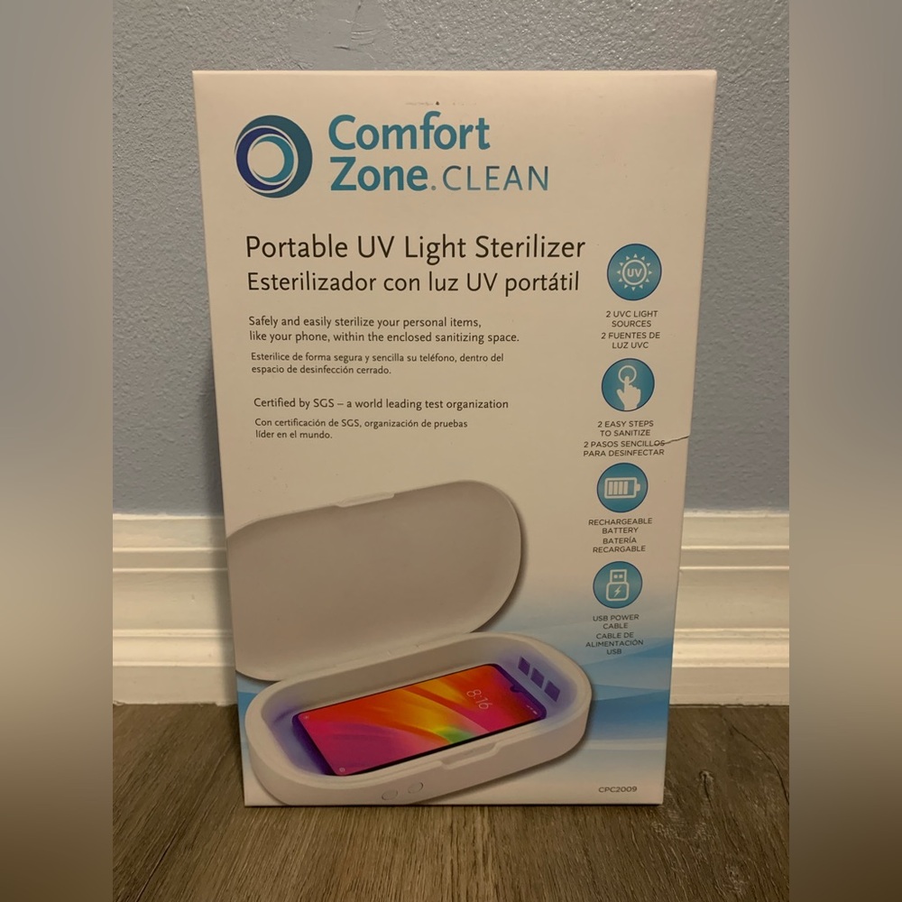 Comfort Zone Clean Portable UV Light Sterilizer